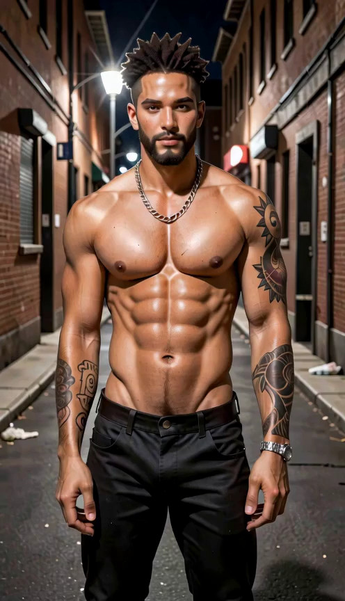 He only speaks English in a deep voice. The camera transitions between angles…