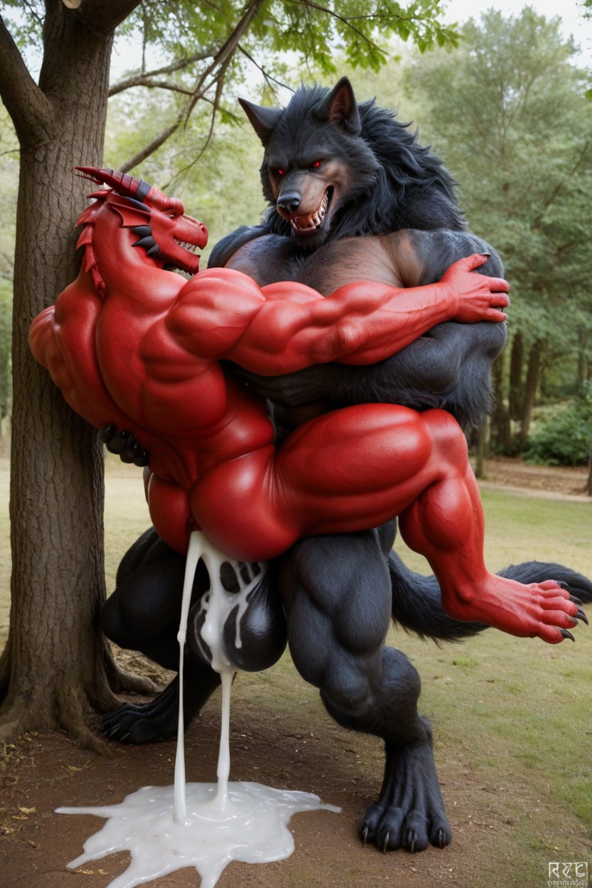 Make the dragon ejaculate.