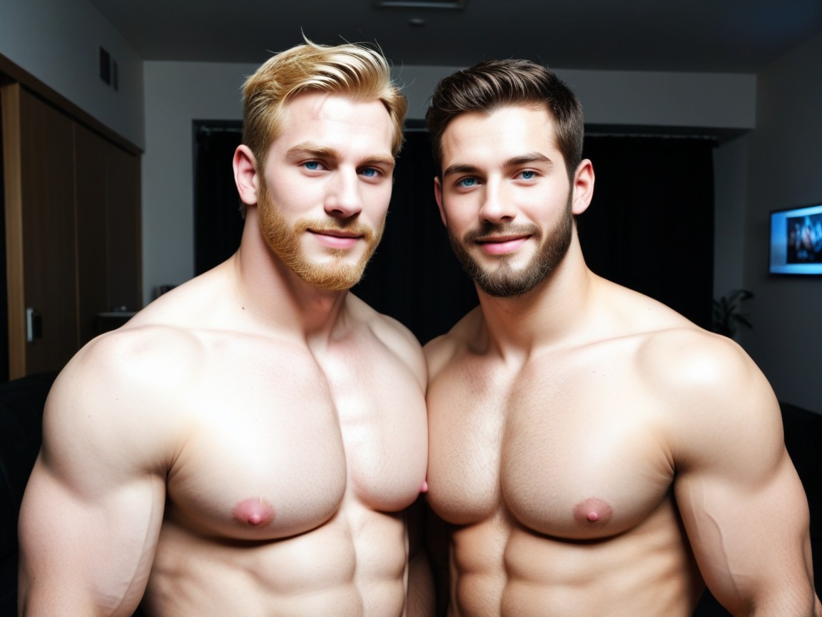(Man on the left has a vagina: 1.3), man on the right quickly pushes the man …